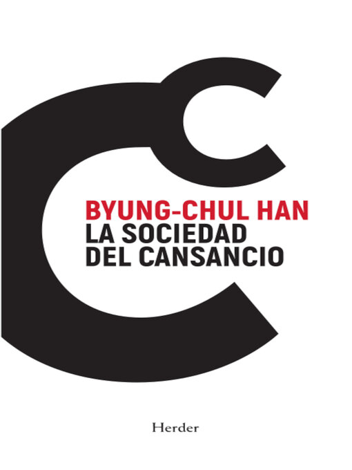Title details for La sociedad del cansancio by Byung-Chul Han - Available